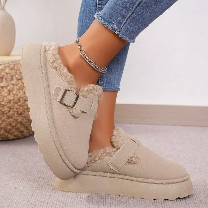 Boken™ – Bottes Hiver Femme Rétro en Peluche Douce et Confort Optimisé