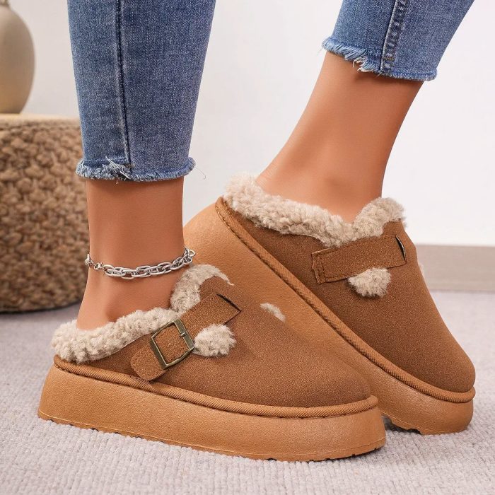 Boken™ – Bottes Hiver Femme Rétro en Peluche Douce et Confort Optimisé