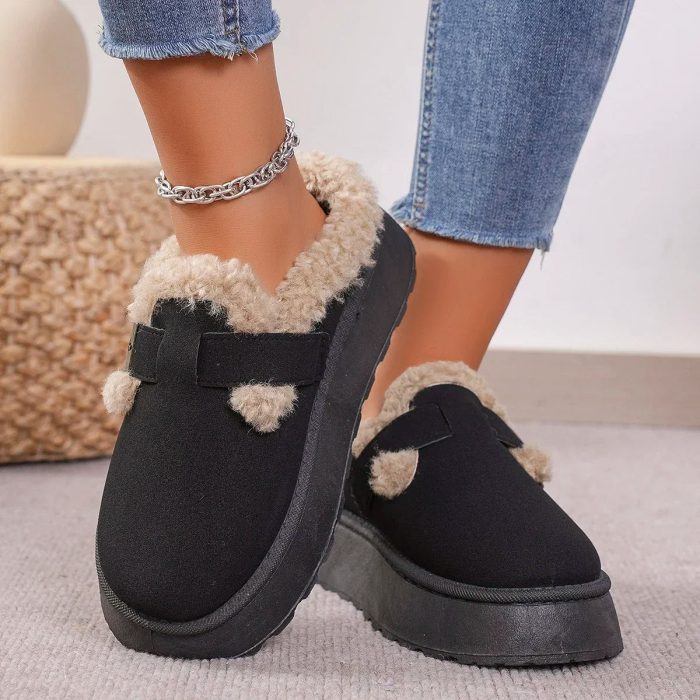 Boken™ – Bottes Hiver Femme Rétro en Peluche Douce et Confort Optimisé