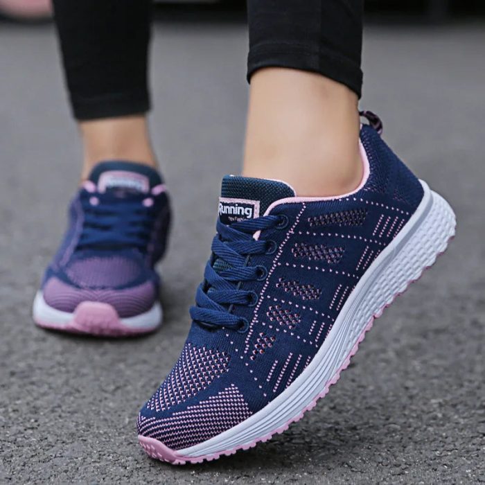 BreezyStep™ – Baskets Femme Élégantes en Maille Respirante Confort Durable