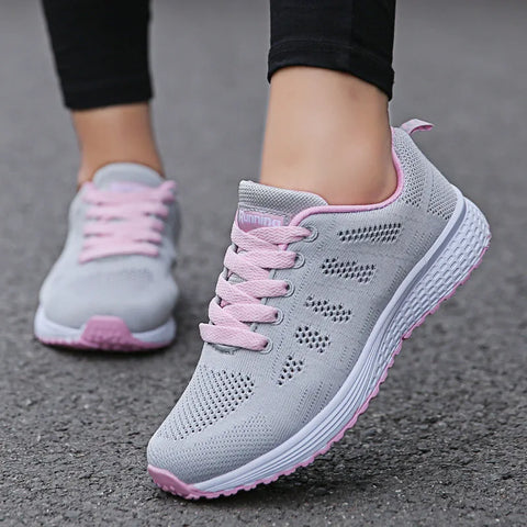 BreezyStep™ – Baskets Femme Élégantes en Maille Respirante Confort Durable