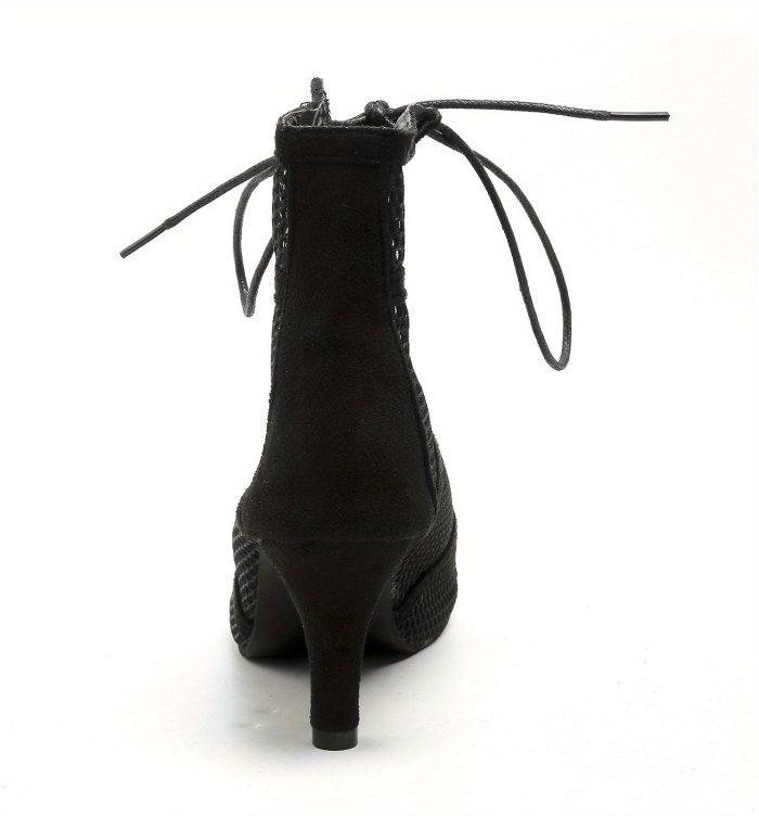 Calyva™ – Sandales Femme à Talon Haut et Lacets Chic pour Soirée Été