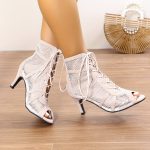 Calyva™ – Sandales Femme à Talon Haut et Lacets Chic pour Soirée Été