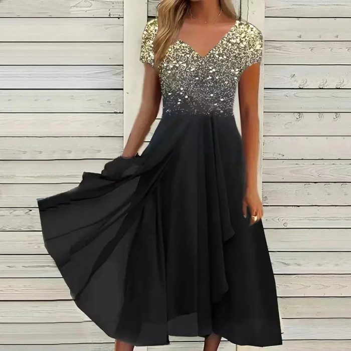 Carmela™ – Robe de Soirée Longue en Mousseline de Soie Élégante pour Femmes