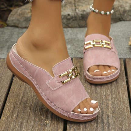 CharmVita™ – Sandales Compensées Femme Élégantes et Confortables-1