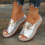 CharmVita™ – Sandales Compensées Femme Élégantes et Confortables-5