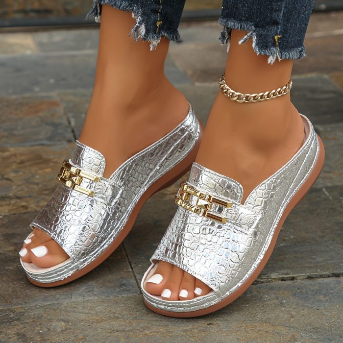 CharmVita™ – Sandales Compensées Femme Élégantes et Confortables-5