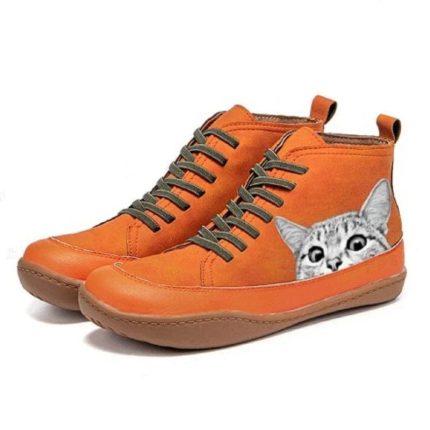 ChatCozy - Bottes Hivernales au Motif Chat