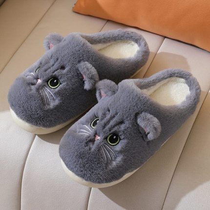 ChaudMiaou™ – Pantoufles en Fourrure avec Oreilles de Chat