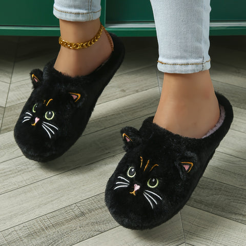 ChaudMiaou™ – Pantoufles en Fourrure avec Oreilles de Chat