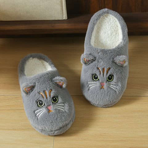 ChaudMiaou™ – Pantoufles en Fourrure avec Oreilles de Chat