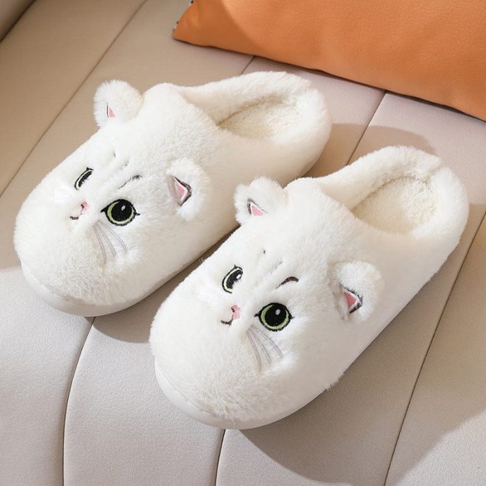 ChaudMiaou™ – Pantoufles en Fourrure avec Oreilles de Chat