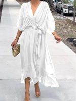 ChicÉlégance™ – Robe Longue Femme Élégante en Mousseline de Soie Légère