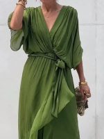 ChicÉlégance™ – Robe Longue Femme Élégante en Mousseline de Soie Légère