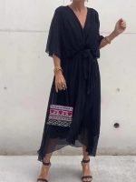 ChicÉlégance™ – Robe Longue Femme Élégante en Mousseline de Soie Légère