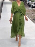 ChicÉlégance™ – Robe Longue Femme Élégante en Mousseline de Soie Légère