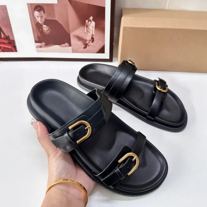 ChicLuxe™ – Sandales Femme à Plateforme Imprimé Léopard Confortables