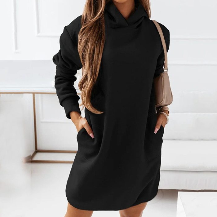 ComfyAllure™ – Robe Chaude Élégante à Capuche