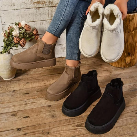 ArcticSleek - Bottes d’Hiver Doublées en Fourrure