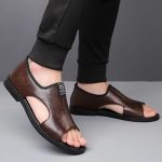 CoolStride™ – Sandales Homme Confort en Cuir pour Randonnée et Été