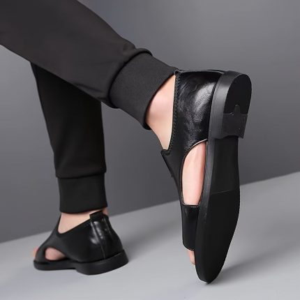 CoolStride™ – Sandales Homme Confort en Cuir pour Randonnée et Été