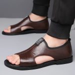 CoolStride™ – Sandales Homme Confort en Cuir pour Randonnée et Été