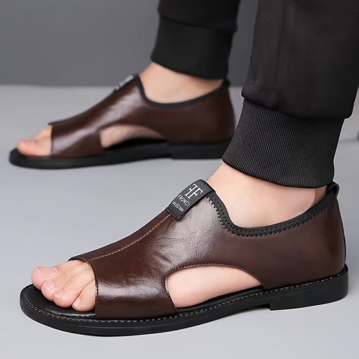 CoolStride™ – Sandales Homme Confort en Cuir pour Randonnée et Été