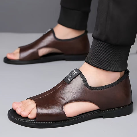 CoolStride™ – Sandales Homme Confort en Cuir pour Randonnée et Été