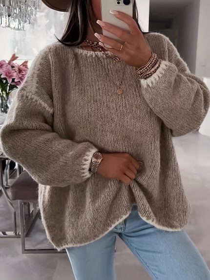 CosyChic™ – Pull Femme Oversize Chaud & Tendance pour l’Hiver