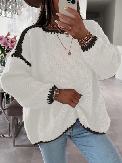 CosyChic™ – Pull Femme Oversize Chaud & Tendance pour l’Hiver
