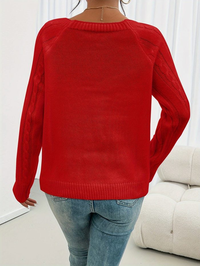 CosyTwist™ – Pull Femme Hiver Chaud & Tendance