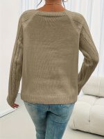 CosyTwist™ – Pull Femme Hiver Chaud & Tendance