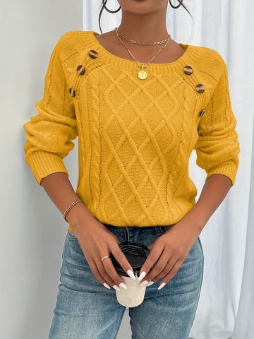 CosyTwist™ – Pull Femme Hiver Chaud & Tendance