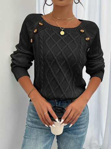 CosyTwist™ – Pull Femme Hiver Chaud & Tendance