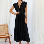 Cripes™ – Robe Femme Longue Élégante à Col en V Polyvalente et Chi