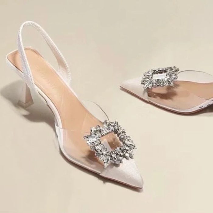 CrystalChic™ – Sandales Femmes Transparentes Confort Élégant & Polyvalent
