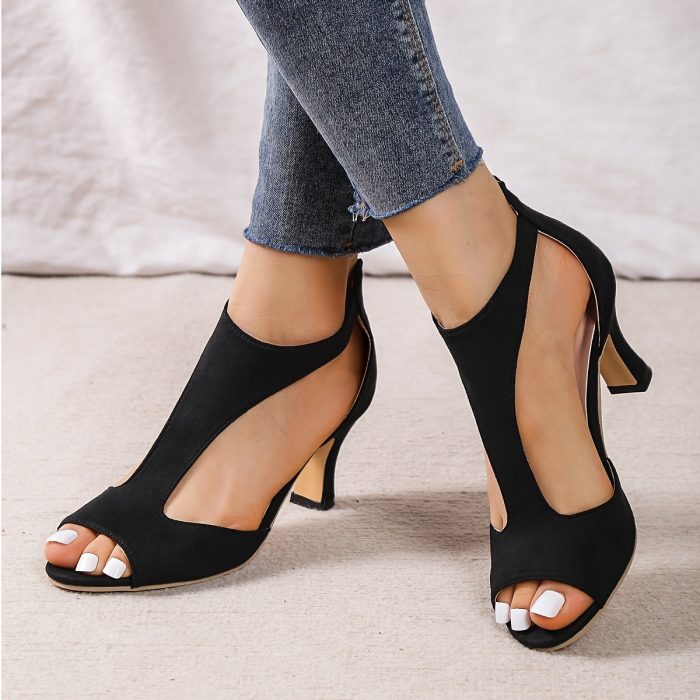 Elegancia™ – Sandales Femme à Talon Confortables & Chic pour Soirée