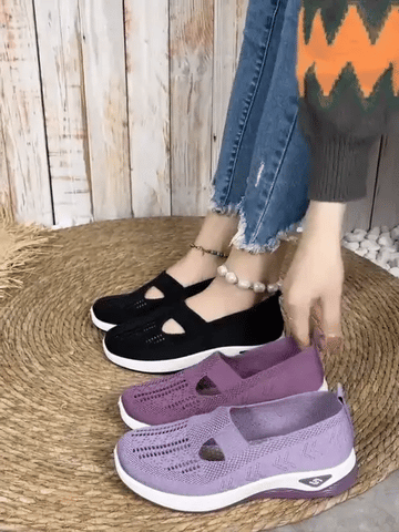 EleganzaWalk™ – Baskets Orthopédiques Femme Respirantes & Ultra-Confort