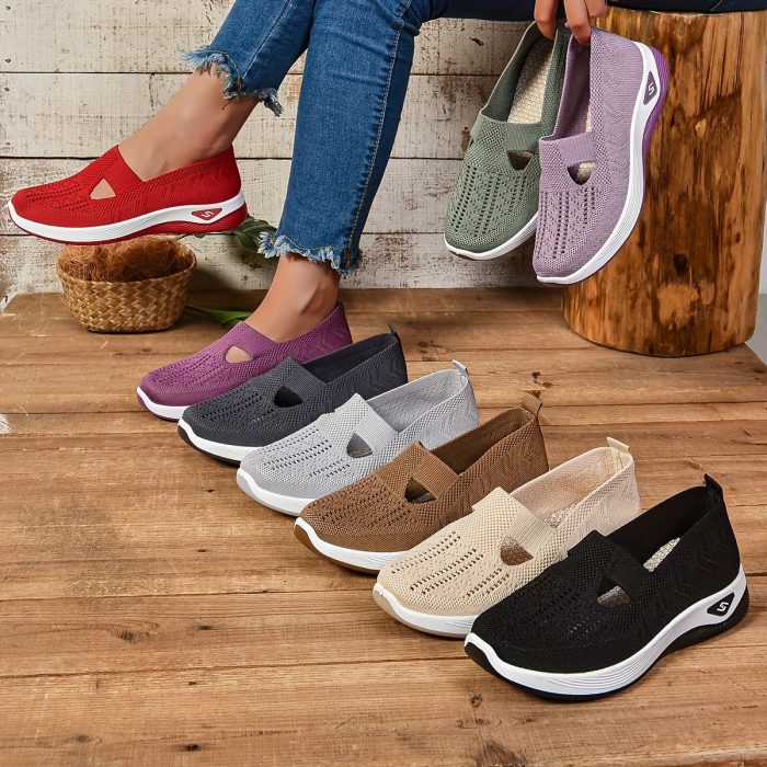 EleganzaWalk™ – Baskets Orthopédiques Femme Respirantes & Ultra-Confort