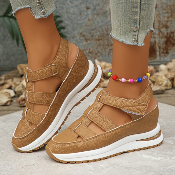 ElevaSoft™ – Sandales Compensées Femme Confortables et Orthopédiques