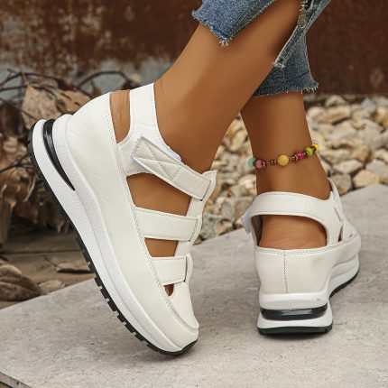 ElevaSoft™ – Sandales Compensées Femme Confortables et Orthopédiques