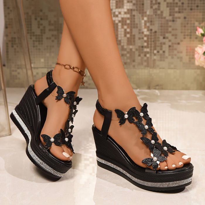 Elevanza™ – Sandales Compensées Femme Confort