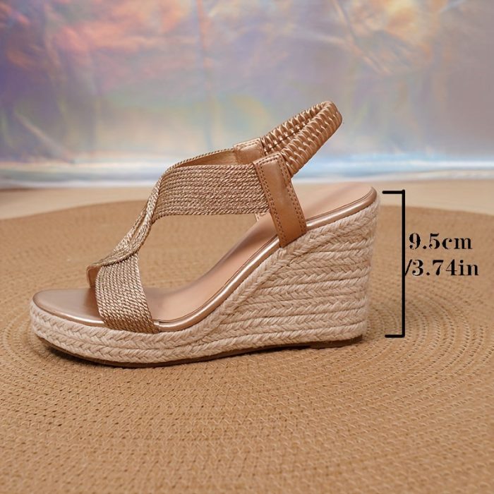 ElisaHeel™ – Sandales Femme à Talon Compensé