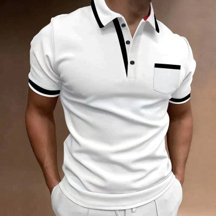 Endymion™ – Polo Homme Manche Longue en Coton Respirant Confortable