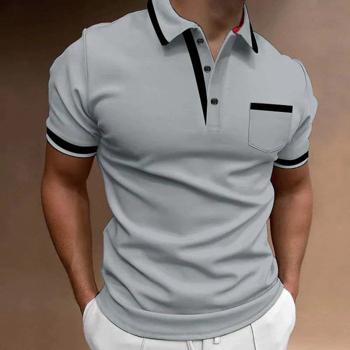 Endymion™ – Polo Homme Manche Longue en Coton Respirant Confortable
