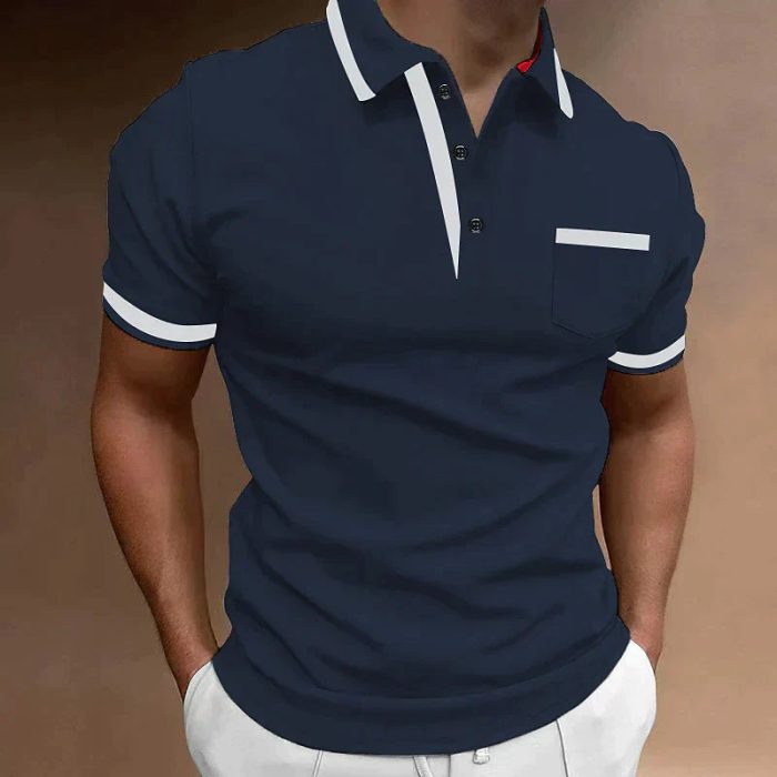 Endymion™ – Polo Homme Manche Longue en Coton Respirant Confortable