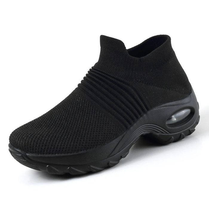 FashionStep™ – Baskets Femmes Confortables en Maille Respirante Blanche