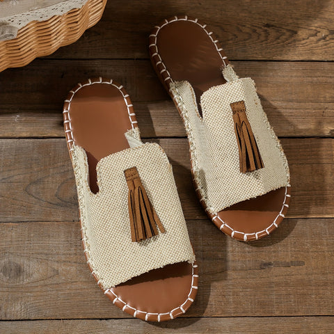 Felissia™ – Sandales Femme Plates Léopard Chic et Confortables Été