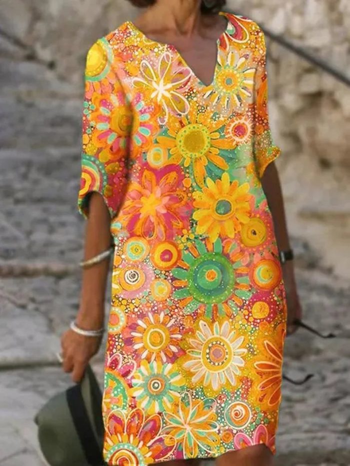 Variant image for FloraCharm™ – Robe d'Été Femme Chic en Coton 100% Respirant-7
