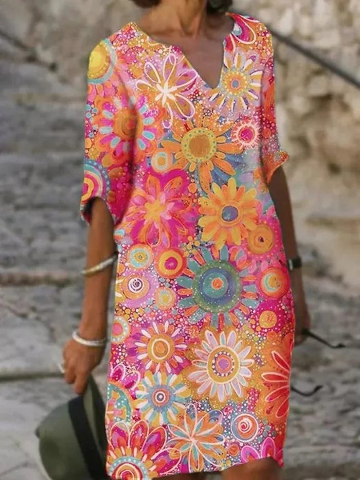Variant image for FloraCharm™ – Robe d'Été Femme Chic en Coton 100% Respirant-13